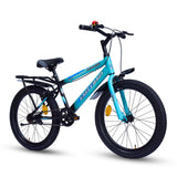 Georgia Single-Speed Kids Cycle | 20T Bike for Kids - Dual Shade (Black-Seagreen)