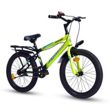 Georgia Single-Speed Kids Cycle Bicycle | 20T Bike for Kids - Dual Shade (Black-Green)