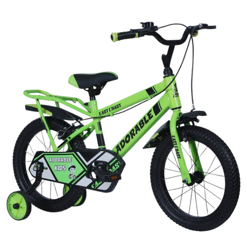 EAST COAST Adorable Single-Speed Kids BMX Cycle/Bicycle | 16T Bike for Kids - Green Color