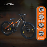 EAST COAST Firevault 26T Fat Tyre Cycle for Boys, & Kids 15+, 21 Gears Cycle, Dual Disc Brakes, Front Suspension