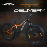 EAST COAST Firevault 26T Fat Tyre Cycle for Boys, & Kids 15+, 21 Gears Cycle, Dual Disc Brakes, Front Suspension