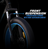 EAST COAST Unisex Trooper 21 Speed Cycle/Mountain Bike | 26T Fat Bike/Cycle Without Carrier, 17 Inch Frame, Dual Disk Brake Ideal for 13+ Years, Front Suspension