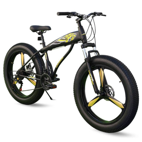 CANNON 26T (Bullet Type) 21 speed Fat Tyre Bicycle - Black Color
