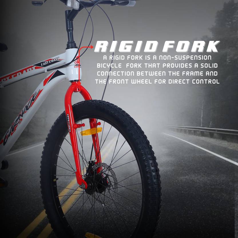 CARNAGE 24T 7-Speed Mountain Bicycle for Kids of 9 to 13 yrs Age – White Color