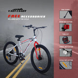 CARNAGE 24T 7-Speed Mountain Bicycle for Kids of 9 to 13 yrs Age – White Color