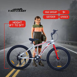 CARNAGE 24T 7-Speed Mountain Bicycle for Kids of 9 to 13 yrs Age – White Color