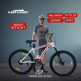 CARNAGE 24T Single-Speed Mountain Bicycle for Kids of 9 to 15 yrs Age – White Color