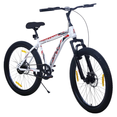 EAST COAST CARNAGE 24T Single-Speed Mountain Bicycle for Kids of 9 to 15 yrs Age – White Color