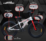 Carnage 20T Single Speed Cycle/Fat Bike for Kids - Ideal for 5 to 9 years
