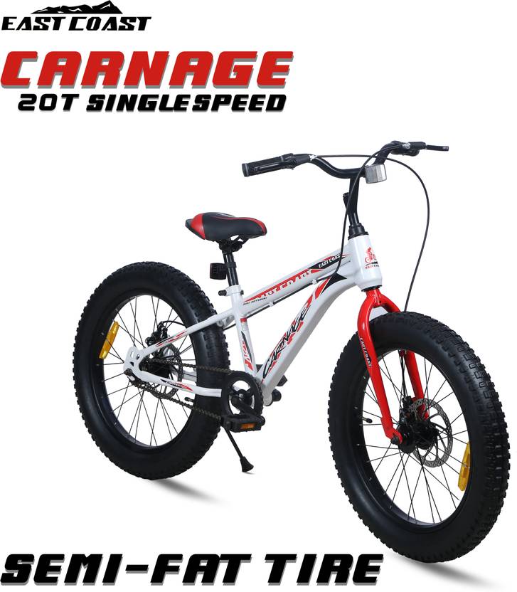 Carnage 20T Single Speed Cycle/Fat Bike for Kids - Ideal for 5 to 9 years