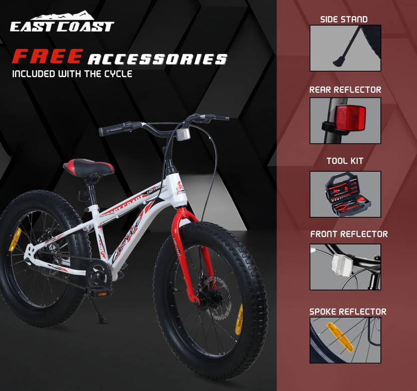 Carnage 20T Single Speed Cycle/Fat Bike for Kids - Ideal for 5 to 9 years