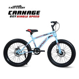 Carnage 20T Single Speed Cycle/Fat Bike for Kids - Ideal for 5 to 9 years (Sky Blue)
