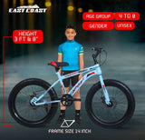 Carnage 20T Single Speed Cycle/Fat Bike for Kids - Ideal for 5 to 9 years (Sky Blue)