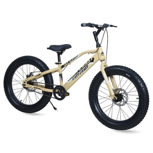 DOPE 20T Kids Fat Bike With Dual Disc Brakes - Butter Scotch Color