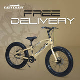 DOPE 20T Kids Fat Bike With Dual Disc Brakes - Butter Scotch Color