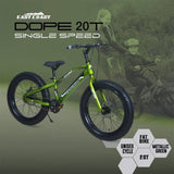 DOPE 20T Kids Fat Bike With Dual Disc Brakes - Green Color