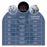 DOPE 20T Kids Fat Bike With Dual Disc Brakes - Orange Color