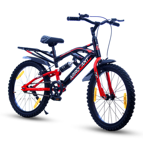 EAST COAST ARROGANT 20T Single Speed Kids Cycle with Center Suspension - Red Color