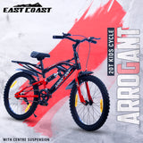 ARROGANT 20T Single Speed Kids Cycle with Center Suspension - Red Color