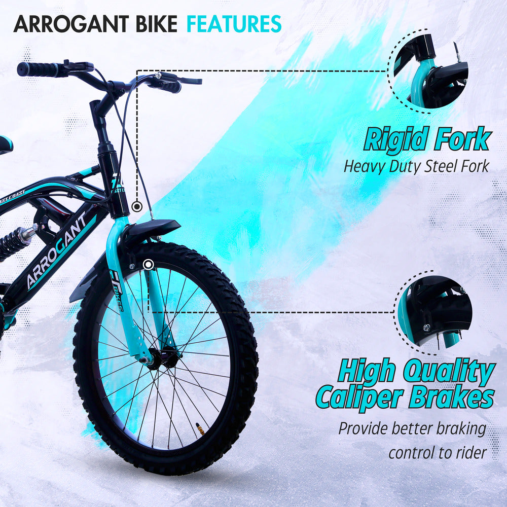 ARROGANT 20T Kids Cycle with Center Suspension - Seablue Color