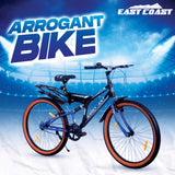 ARROGANT 26T Single Speed Hybrid Bicycle/City Bike With Center Suspension - Blue Color