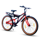 ARROGANT 26T Single-Speed Hybrid Bicycle/City Bike With Center Suspension - Red Color