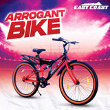ARROGANT 26T Single-Speed Hybrid Bicycle/City Bike With Center Suspension - Red Color