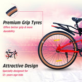 ARROGANT 26T Single-Speed Hybrid Bicycle/City Bike With Center Suspension - Red Color