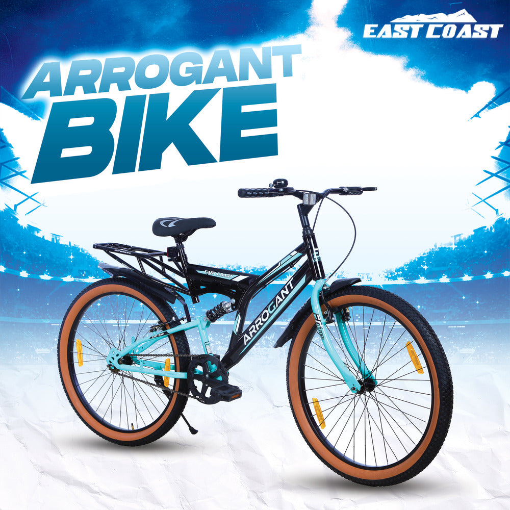 ARROGANT 26T Hybrid Bicycle/City Bike With Center Suspension - Seagreen Color