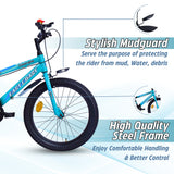 Georgia Single-Speed Kids Cycle | 20T Bike for Kids - Dual Shade (Black-Seagreen)