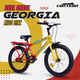 Georgia Single-Speed Kids Cycle/Bicycle | 20T Bike for Kids - Dual Shade (Yellow-Red)