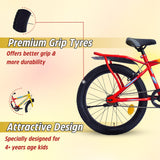 Georgia Single-Speed Kids Cycle/Bicycle | 20T Bike for Kids - Dual Shade (Yellow-Red)