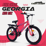 Georgia Single-Speed Kids Cycle | 20T Bike for Kids - Dual Shade (Black-Pink)