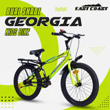 Georgia Single-Speed Kids Cycle Bicycle | 20T Bike for Kids - Dual Shade (Black-Green)
