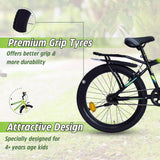 Georgia Single-Speed Kids Cycle Bicycle | 20T Bike for Kids - Dual Shade (Black-Green)