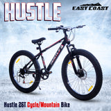 HUSTLE 7 Speed 26T Mountain Bike/Cycle - Black Color