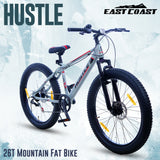 HUSTLE 7 Speed SkyScaper Semi Fat Tyre 26T Mountain Bike/Cycle - Grey Color