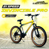 INVINCIBLE PRO 21 Speed | 26T Mountain Bike/ Cycle - Yellow Color
