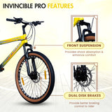 INVINCIBLE PRO 21 Speed | 26T Mountain Bike/ Cycle - Yellow Color
