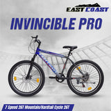 INVINCIBLE PRO 7 SPEED 26T Mountain Bike/Cycle - Blue Color