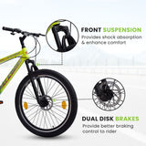 INVINCIBLE PRO 7 SPEED 26T Mountain Bike/Cycle - Green Color