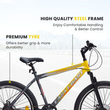 INVINCIBLE PRO 7 SPEED 26T Mountain Bike/Cycle - Yellow Color