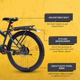 LEGEND 24T Single-Speed Mountain Bicycle for Kids of 9 to 15 yrs Age – Grey Color