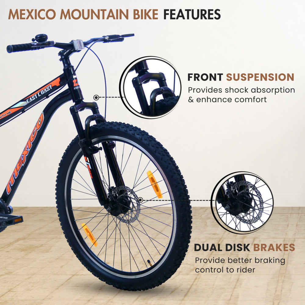 MEXICO 27.5T Single-Speed Cycle/Mountain bike - Orange Color