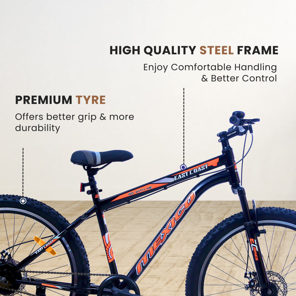 MEXICO 27.5T Single-Speed Cycle/Mountain bike - Orange Color