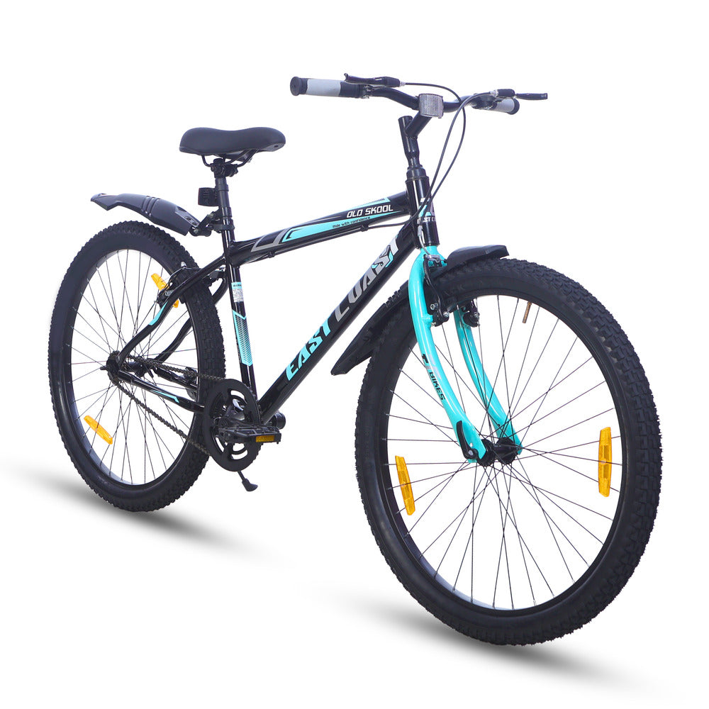 Old Skool Single-Speed Cycle/Bicycle | 26T Mountain Bike - Black Color