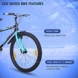 Old Skool Single-Speed Cycle/Bicycle | 26T Mountain Bike - Black Color