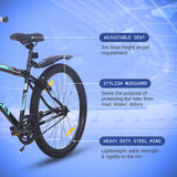 Old Skool Single-Speed Cycle/Bicycle | 26T Mountain Bike - Black Color