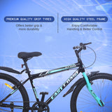 Old Skool Single-Speed Cycle/Bicycle | 26T Mountain Bike - Black Color