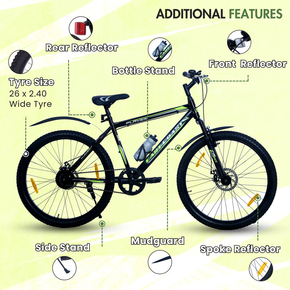 Player Single-Speed Cycle/Bicycle | 26T Mountain Bike